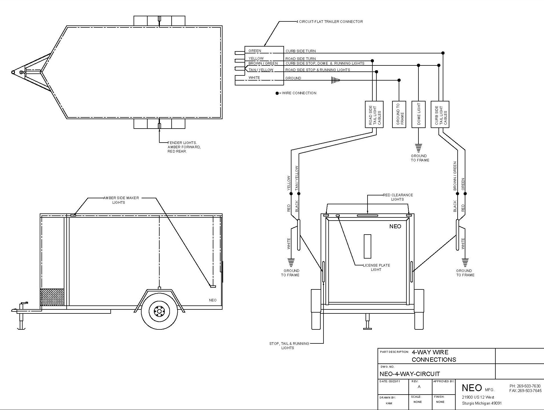 Cargo Trailer Wiring Diagram from neotrailers.com